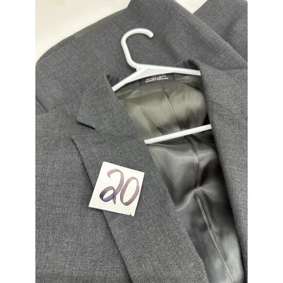 Barrington Mens Suit Cost Size 44S Gray Two Button Up Single Breasted - Picture 14 of 14